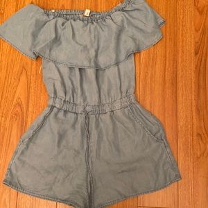 Ella Moss short Blue Romper